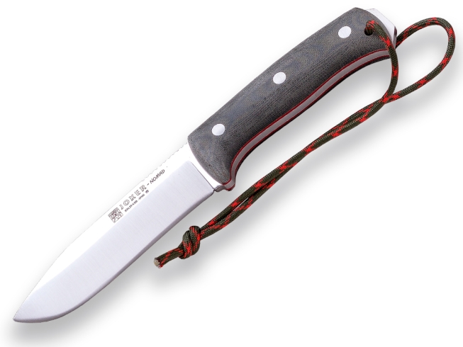 Joker Nomad Fixed Knife 5 Bohler N695 Steel Full Blade Black Micarta  Handle
