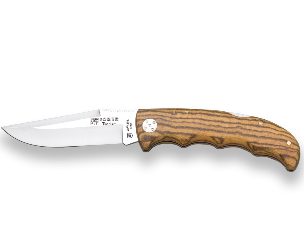 HUNTING FOLDING KNIFE JOKER TERRIER WITH BOCOTE HANDLE AND 9 CM 